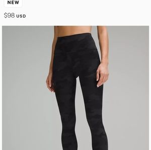 EUC size 18 Lululemon Align High Rise Pant 28" Camo